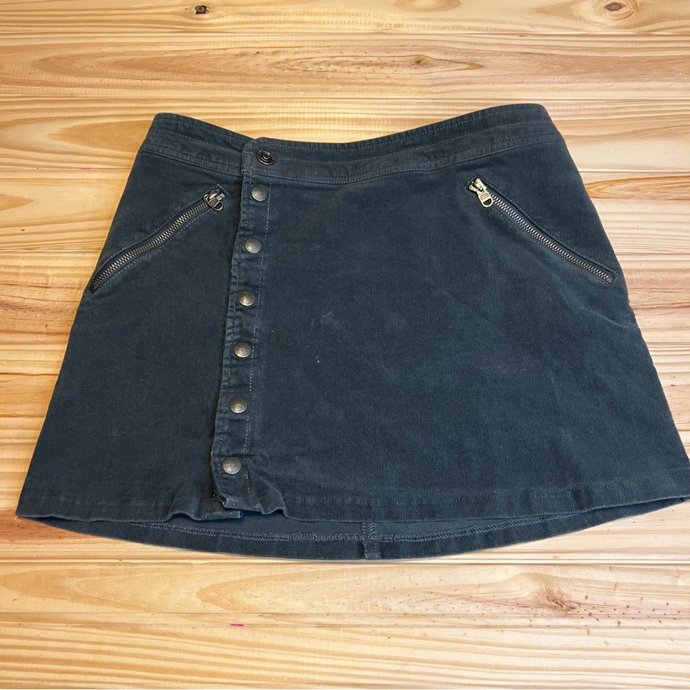 Kuhl Black Button-Up Skirt